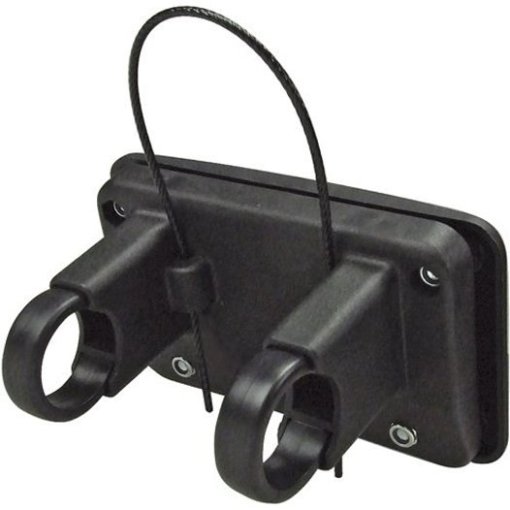 KLICKfix Rahmenadapter – Halter Für Bügelschlösser (12 Mm) – Passt Rohre 15–45 Mm – Auch Für Flaschenhalter-Gewinde – Bis 2 Kg Belastbar