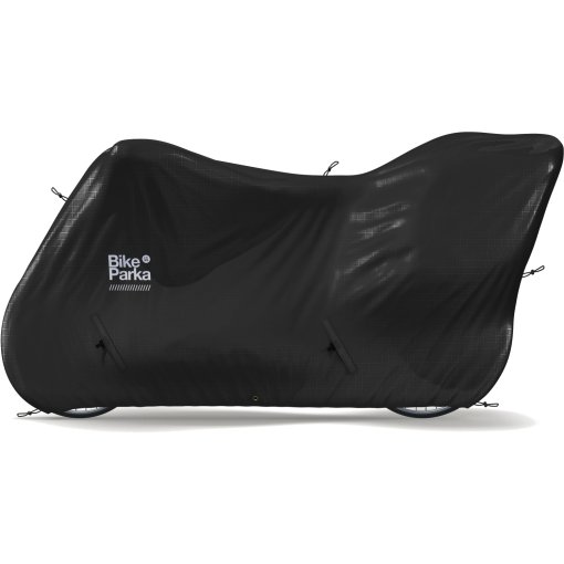 Foto de BikeParka Funda Bicicleta - Longtail con silla bici bebé - Black - 210x130cm