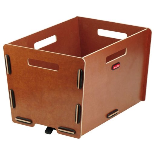 Produktbild von KLICKfix Radkiste Cargo KorbKlip 0328NK Holz-Fahrradkorb - 29L - natura
