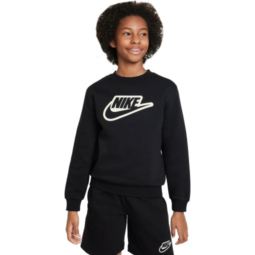 Produktbild von Nike Sportswear Club+ Sweatshirt Kinder - black/coconut milk FD3182-010