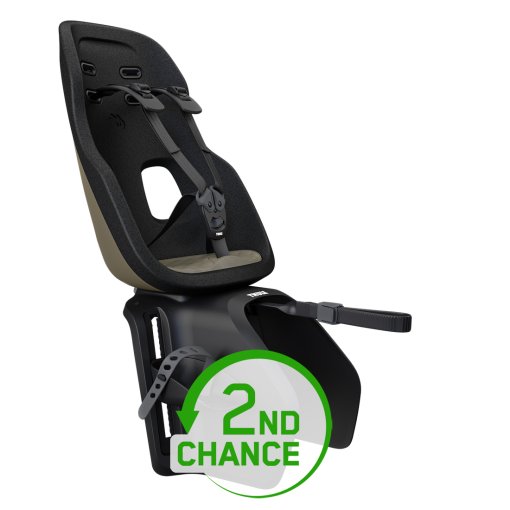 Image of Thule Yepp Nexxt 2 Maxi Child Bike Seat - Rack Mount - Deep Khaki - 2nd Choice