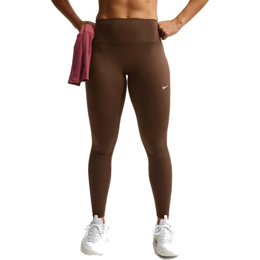 Productfoto van Nike One Seamless Front Leggings Dames - cacao wow/white HJ9195-212