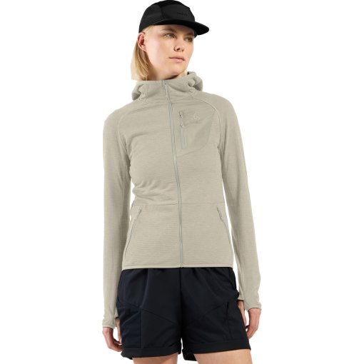 Foto de Odlo Mid Layer con Capucha Mujer - Ascent - agate gray