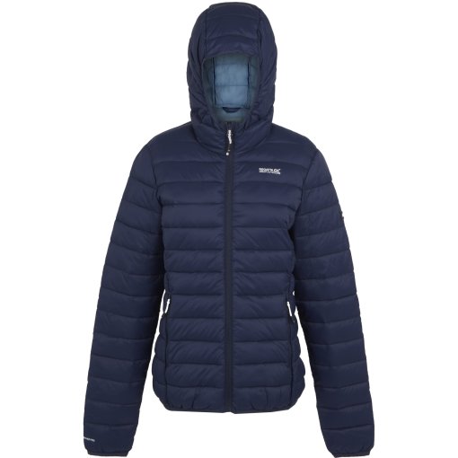 Productfoto van Regatta Marizion Jas met Capuchon Dames - Navy/Clear Sky 002