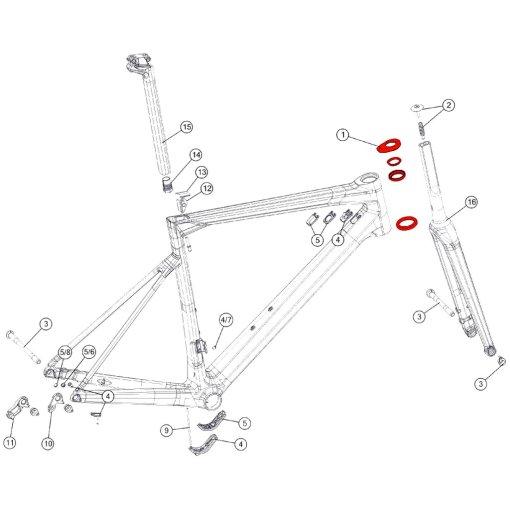 Produktbild von BMC Steuersatz für Teammachine SLR01 Disc, Alpenchallenge AMP - (ab 2018) - 301154