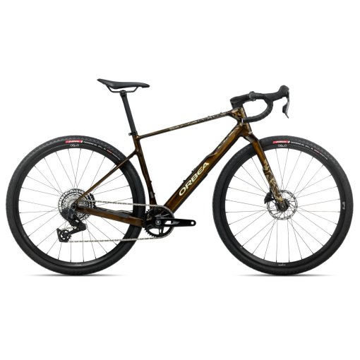 Immagine prodotto da Orbea Bicicletta Gravel Rival XPLR AXS - TERRA M31eTEAM 1X - 2026 - Caramel Carbon View (gloss)