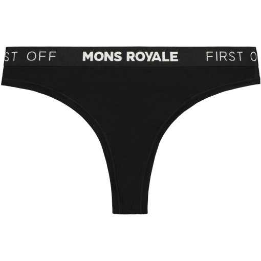 Produktbild von Mons Royale Merino Tanga Damen - schwarz