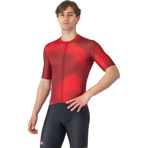 Immagine prodotto da Castelli Maglia a Maniche Corte Uomo - Vortice - red/rich red 023