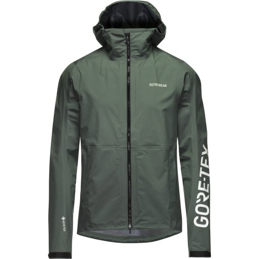 Image de GOREWEAR Lupra 2.0 GORE-TEX Logo Veste à capuche Hommes - slate green / white DH01