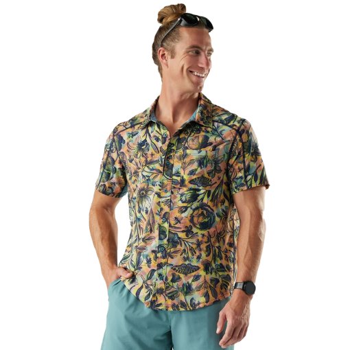 Picture of SmartWool Everyday Short Sleeve Button Down Men - Q88 multi floral party