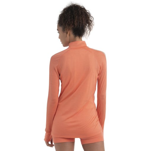 Icebreaker Sport 320 - Femme - Laine Mérinos - 1/4 Zip - Manches Longues - Taille XL
