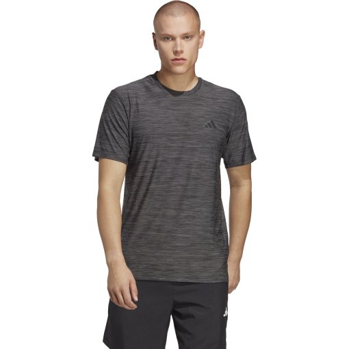 Photo produit de adidas T-Shirt Homme - Train Essentials Stretch - black/grey five/black IC7418
