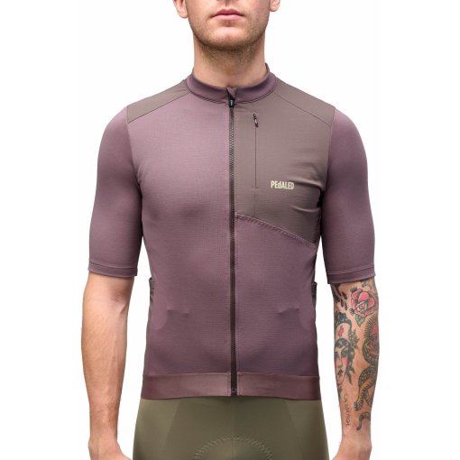 Photo produit de PEdALED Maillot Manches Courtes Homme - Odyssey Merino - Raisin Purple