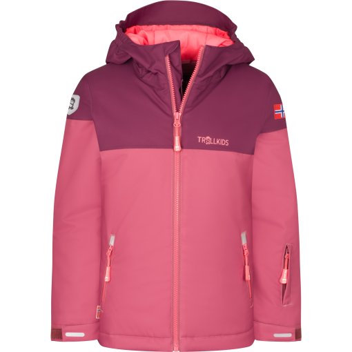 Bild von Trollkids Hallingdal Ski-Jacke Mädchen - Frozen Berry/Deep Ruby