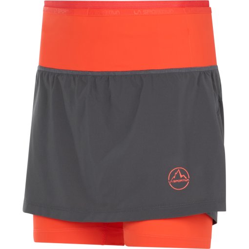 Foto de La Sportiva Falda Pantalón Corto Mujer - Swift Ultra 5&#039;&#039; - Carbon/Cherry Tomato