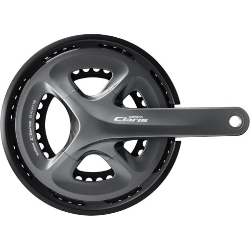 Foto de Shimano Claris FC-R2000-CG Crankset - with Chainguard - 2x8-speed - grey