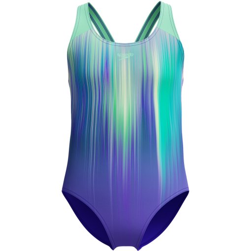 Produktbild von Speedo Digital Placement Splashback Endurance+ Badeanzug Mädchen - indigo glow
