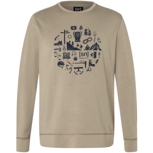 Foto de SUPER.NATURAL Jersey Hombre - Well Equipped Crew - Fallen Rock/Blueberry