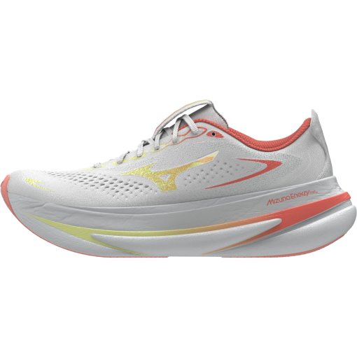 Slika izdelka Mizuno Sky Prime Tekaske copate za ženske - GF White/Lime Pulp/Lava Orange