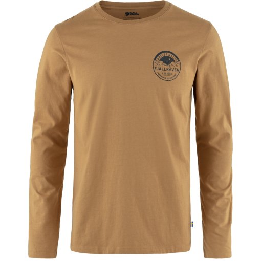 Photo produit de Fjällräven T-Shirt Manches Longues Homme - Forever Nature Badge - buckwheat brown