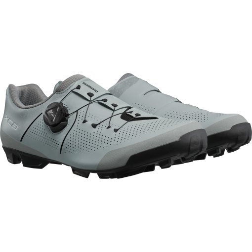 Chaussures de cyclisme SPD pour homme - Convient pour VTT DH Enduro - Compatibles avec tous les clous antidérapants - Chaussures à pédale plate - Noir - Pointure 11