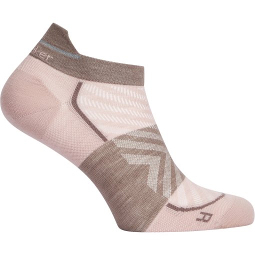 Produktbild von Icebreaker Merino Run+ Ultralight Socken Micro Damen - Pink Quartz/Porcini