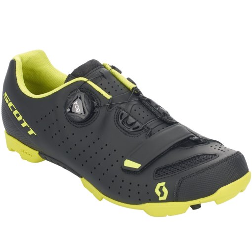 Foto de SCOTT MTB Comp BOA® Calzado Hombre - negro mate/amarillo azufre