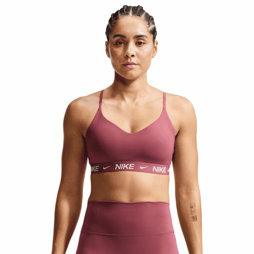 Zdjęcie: Nike Indy Biustonosz sportowy z lekkim podtrzymaniem Damskie - pink smoke FD1062-654