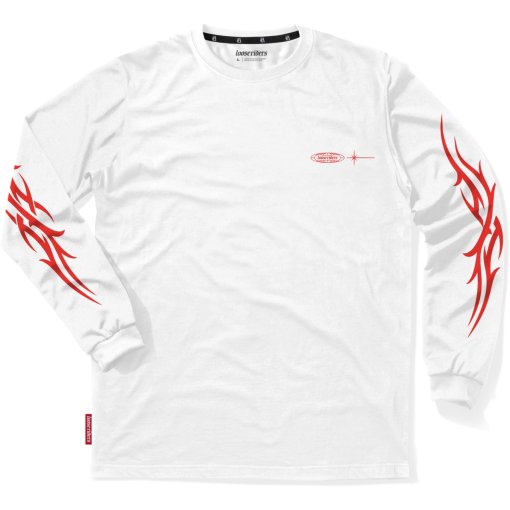 Productfoto van Loose Riders Tech Shirt met lange mouwen voor heren - Neo Tribe White