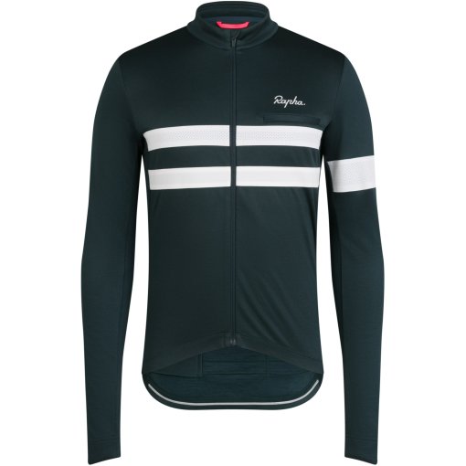 Produktbild von Rapha Brevet Langarmtrikot Herren - forest green/white