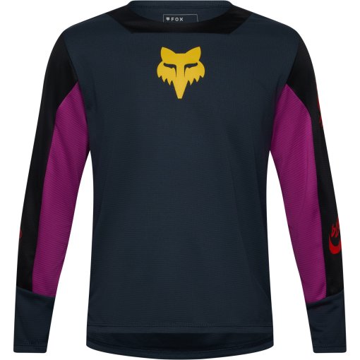Picture of FOX Defend MTB Longsleeve Jersey Kids - Creation - galaxy blue