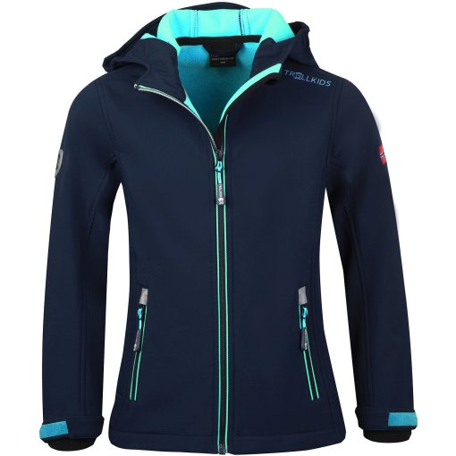 Foto de Trollkids Chaqueta Niña - Trollfjord - Navy/Mint