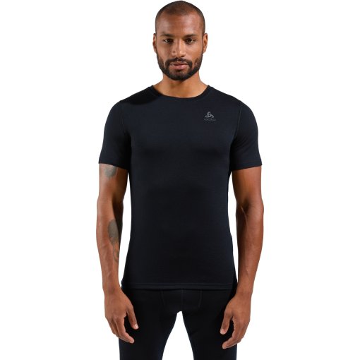 Foto de Odlo Camiseta Interior Hombre - Natural Merino 200 Crew Neck - negro