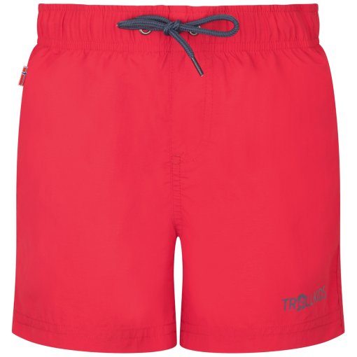 Foto de Trollkids Pantalones Cortos Niño - Balestrand - Bright Red/Mystic Blue