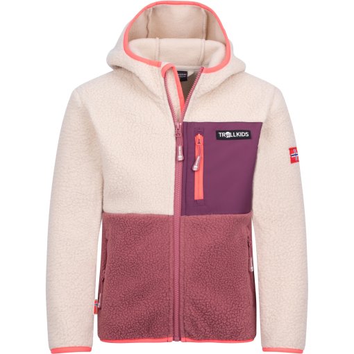 Bild von Trollkids Aurlandsfjord Jacke Kinder - Frozen Berry/Sandstone