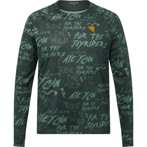 Foto de Endura Singletrack Print Camiseta de manga larga para hombres - carbon grey