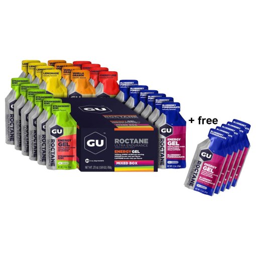 Foto de GU Roctane Energy Gel - Caja Mixta  24x32g + 5x32g Promo-Muestras
