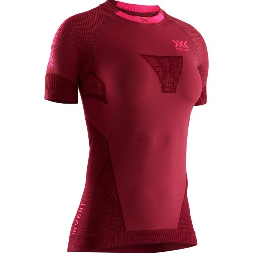 Photo produit de X-Bionic T-Shirt Femme - Invent 4.0 Run Speed - namib red/neon flamingo