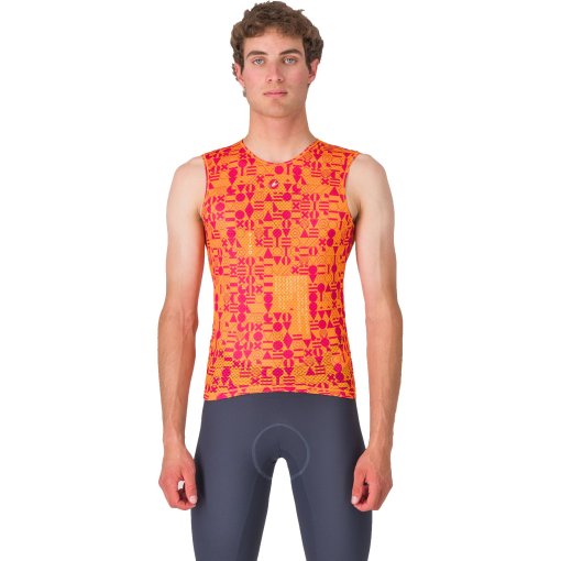 Foto de Castelli Camiseta Interior sin Mangas Hombre - Espresso R-A/D - vivid orange 863