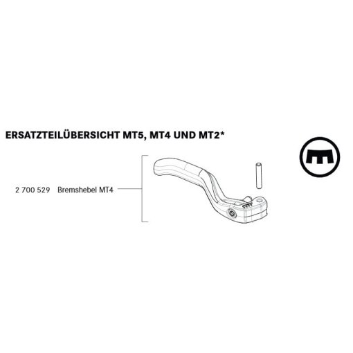 Produktbild von Magura 2-Finger Alu-Leichtbau-Bremshebel für MT4 Scheibenbremsen ab MJ2015 2700529 - schwarz