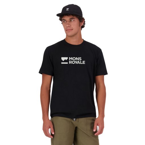 Photo produit de Mons Royale Icon Merino T-shirt pour hommes - black 1181