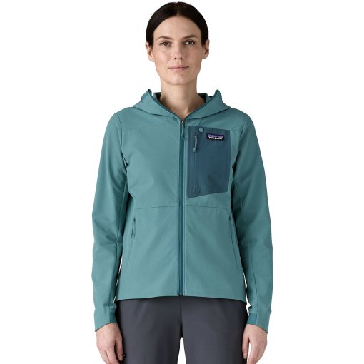 Foto de Patagonia Chaqueta con Capucha Mujer - R1 CrossStrata - Wetland Blue
