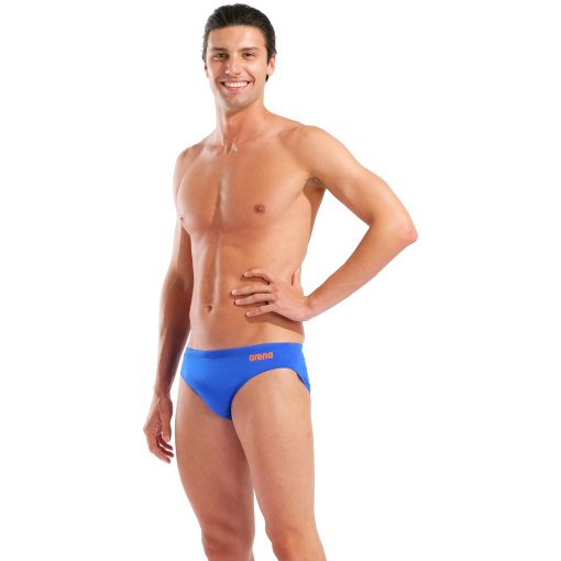 Productfoto van arena Performance Solid Team Zwemshorts Heren - Neon Blue/Team Orange