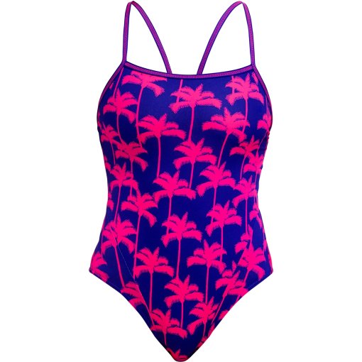 Produktbild von Funkita Single Strap Eco Badeanzug Damen - Pinky Palms