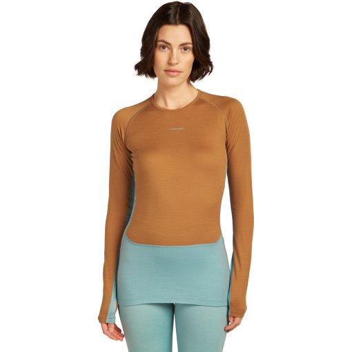 Foto de Icebreaker Camiseta de Manga Larga Mujer - Merino 200 ZoneKnit™ Crewe - Hydro/Trail