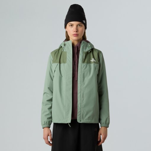 The North Face Antora Rain Jacket Women - Slate Moss/Bark Mist