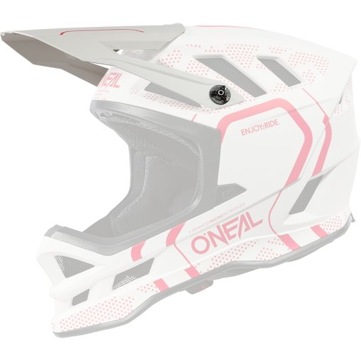 Productfoto van O&#039;Neal Blade Polyacrylite Helm - Vizier - STRIKE V.25 white/red