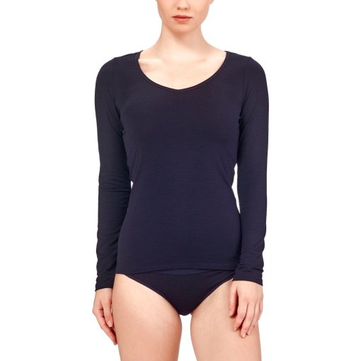 Immagine prodotto da Icebreaker Maglia a Maniche Lunghe Donna - Merino Siren Sweetheart - Nero