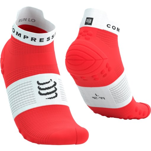Produktbild von Compressport Pro Racing Kompressionssocken v4.0 Run Low - fluo red/white