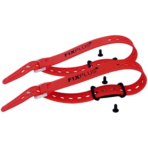 Produktbild von FixPlus Sachen Festmacher 2 Stk. inkl. 2x Strap Red 46cm - schwarz/rot